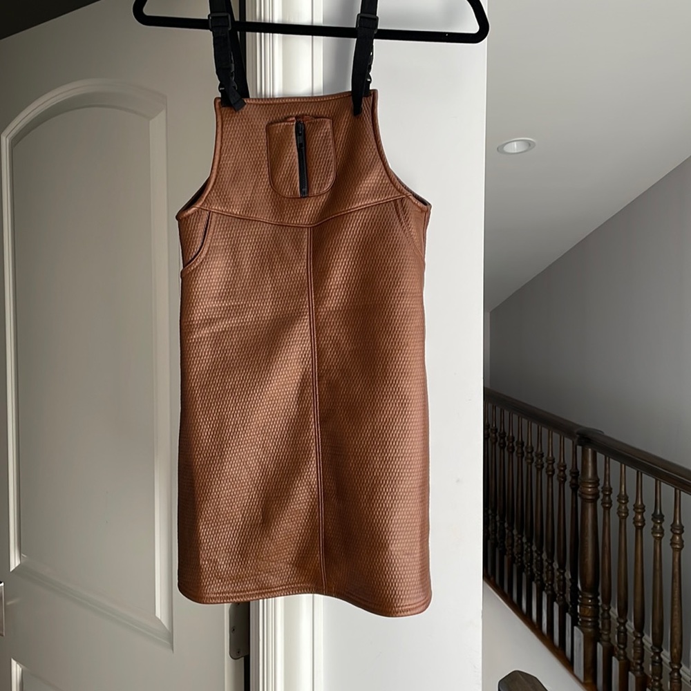 Girls leather jumper by CREW size 7